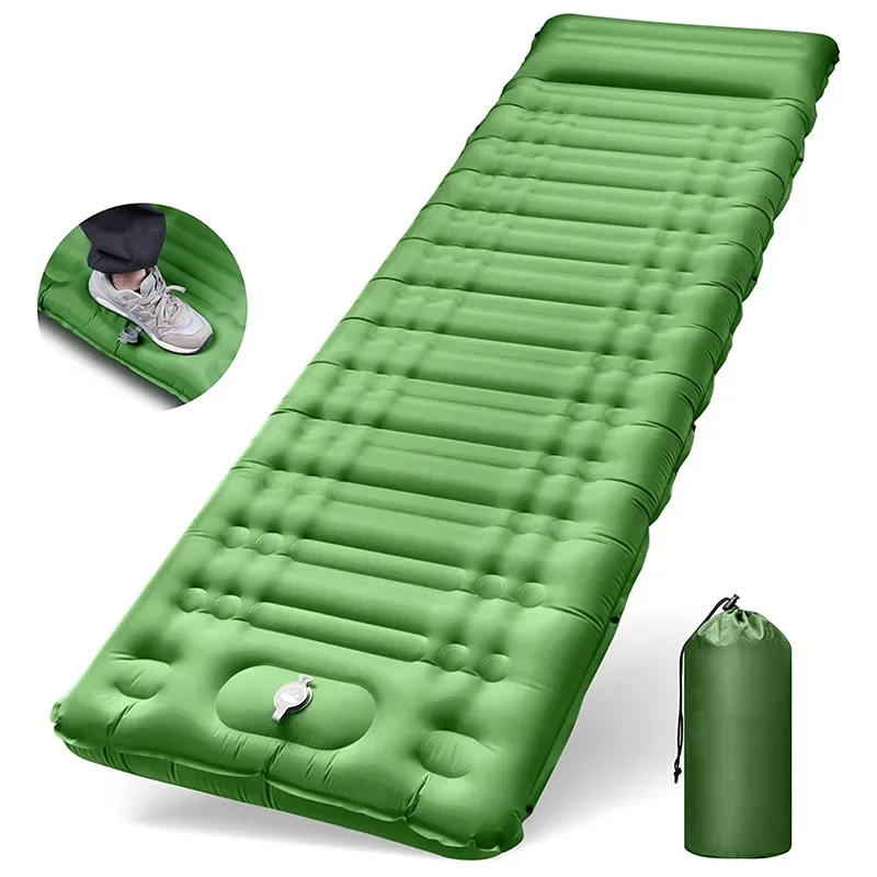 Inflatable Mattress, Outdoor Portable Camping Sleeping Pad, Moisture-proof Pad, Camping Single Thick Air Cushion