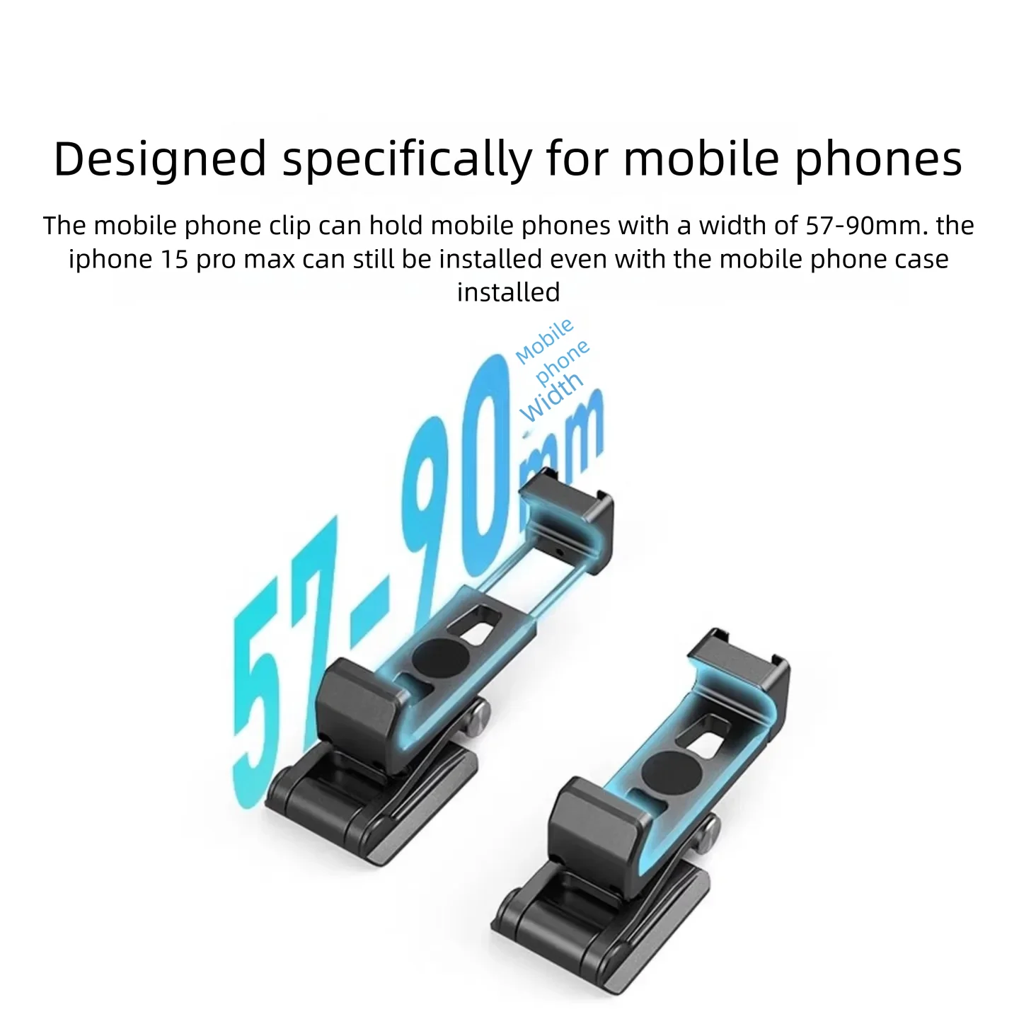 SmallRig Metal Cold‑Shoe Phone Clamp for DJI RS Stabilizer, Horizontal‑Vertical Multi‑Mount 4382