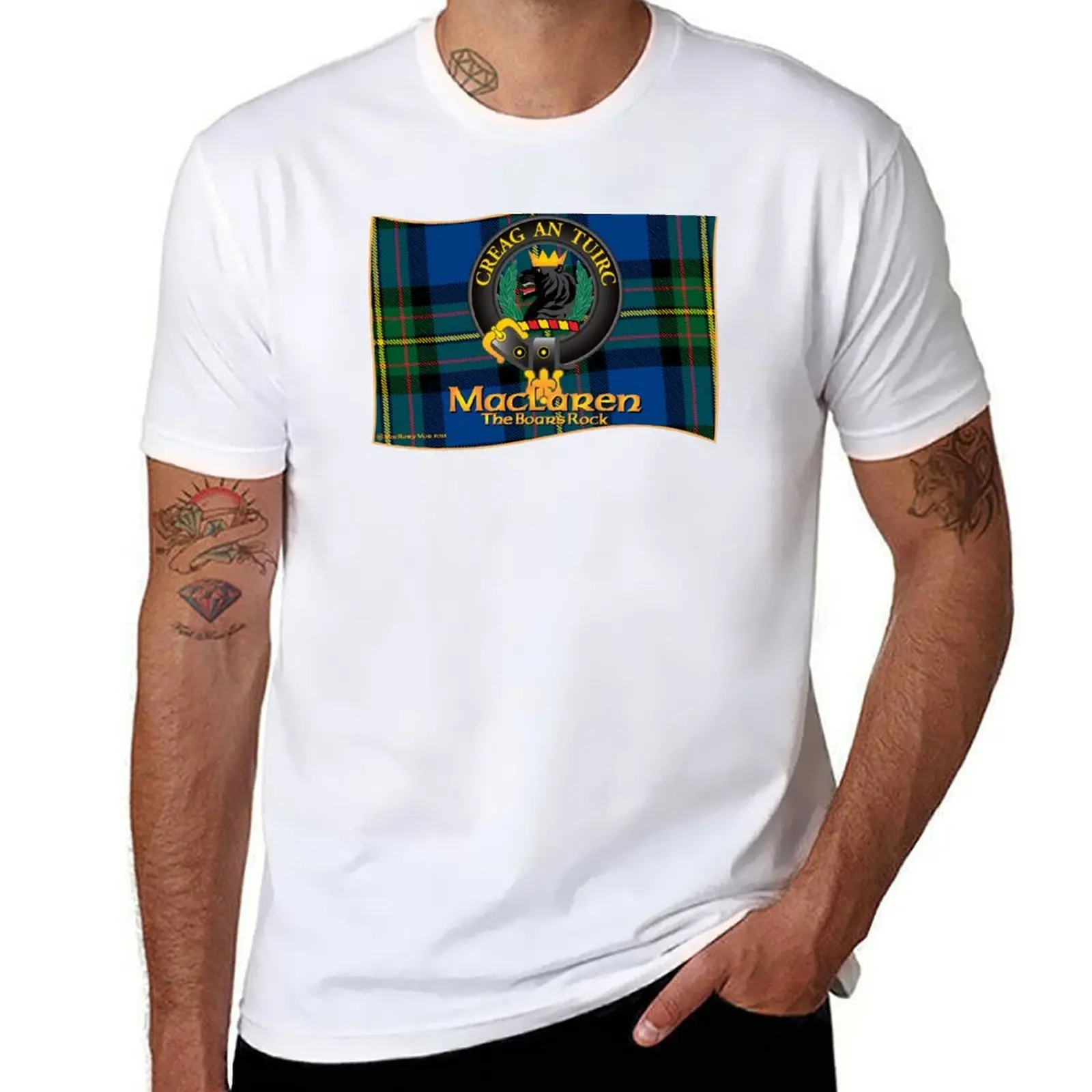 MacLaren Clan camiseta camisetas para hombre algodón hombre camiseta gráfica