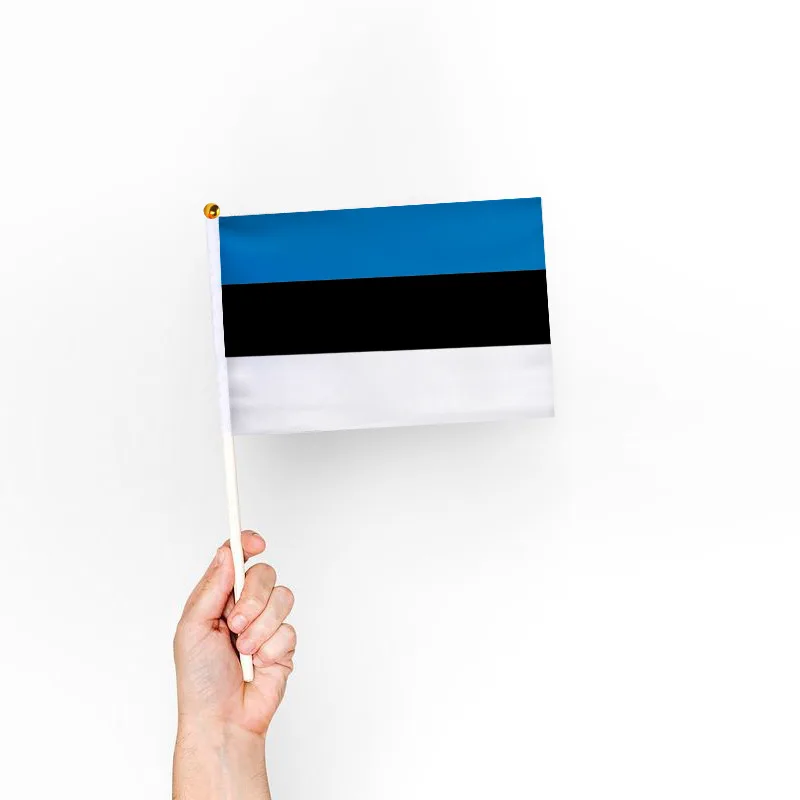 10 Pcs/lot Estonia Hand Waving Flags