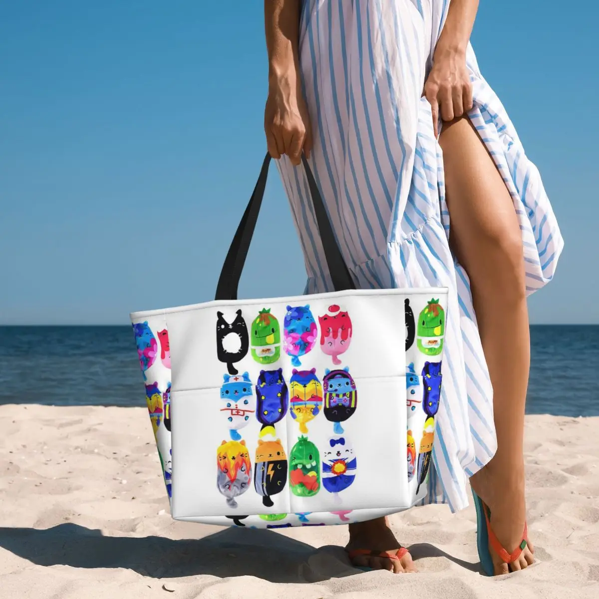 bolsa-misteriosa-de-pelucia-cats-vs-pickles-bolsa-de-praia-com-estilos-variados-bolsa-esportiva-grande-para-academia-yoga-viagem-e-fitness-para-mulheres