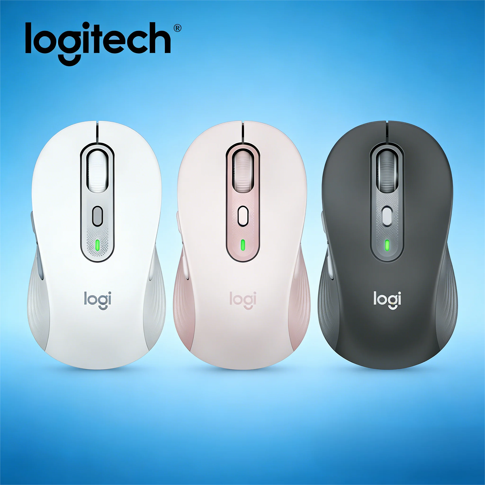 

M750 Logitech Bluetooth Mouse, Wireless Dual-Mode, Silent, Cross-Device Sync for Business Office