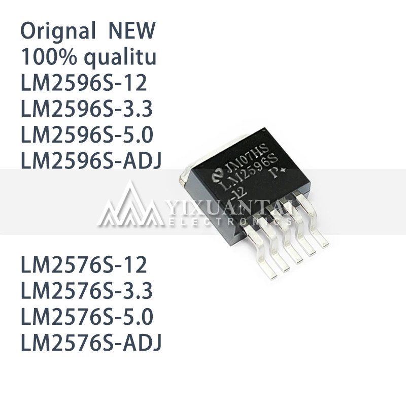 10pcs/lot New LM2596S LM2596S-12 LM2596S-3.3 LM2596S-5.0 LM2596SADJ LM2576S LM2576S12 LM2576S3.3 LM2576S5.0 LM2576SADJ TO263