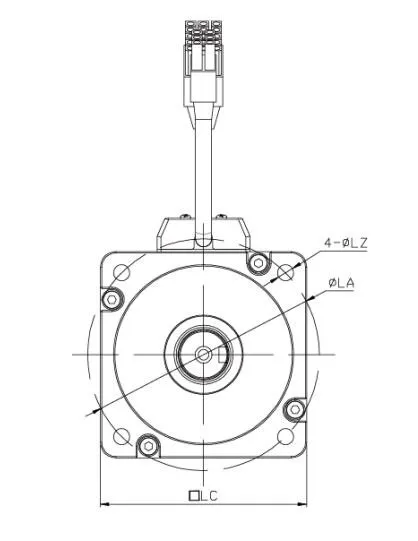 Servomotor met aandrijving 400W motor 220v 3000rmp servomotor 1,27N.m