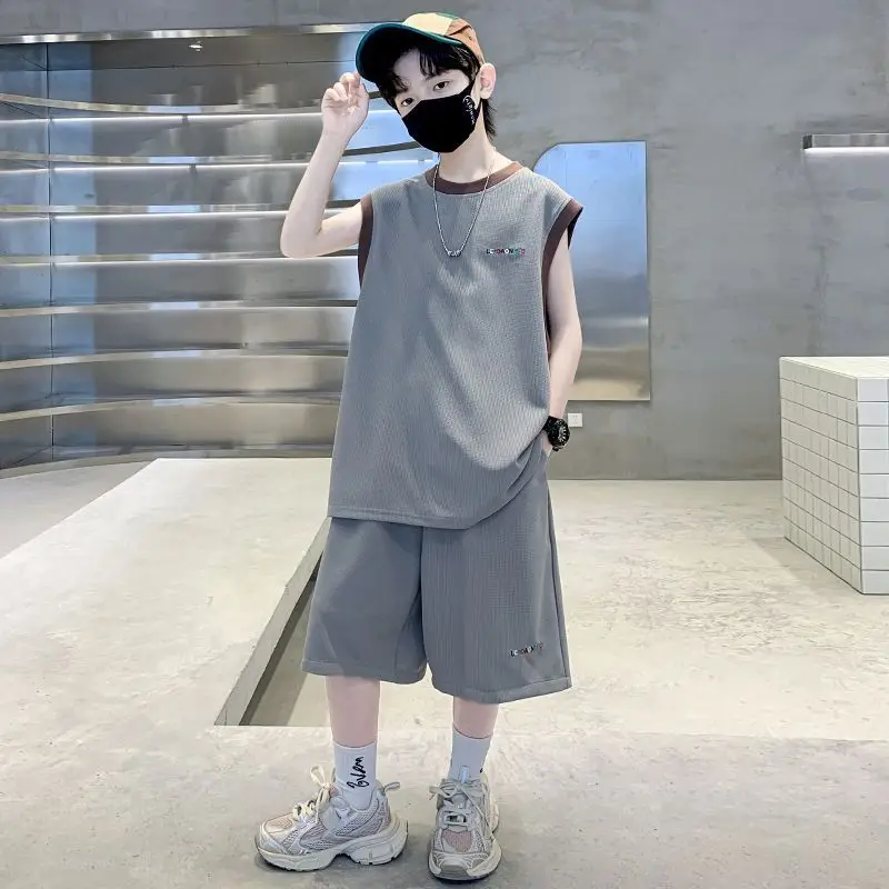 سترة وشورت صيفي من عمر 8 إلى 10 سنوات ملابس للأولاد ملابس للأولاد 14 سنة للأطفال تي شيرت من 12 مجموعة غير رسمية قمصان علوية 7 #3