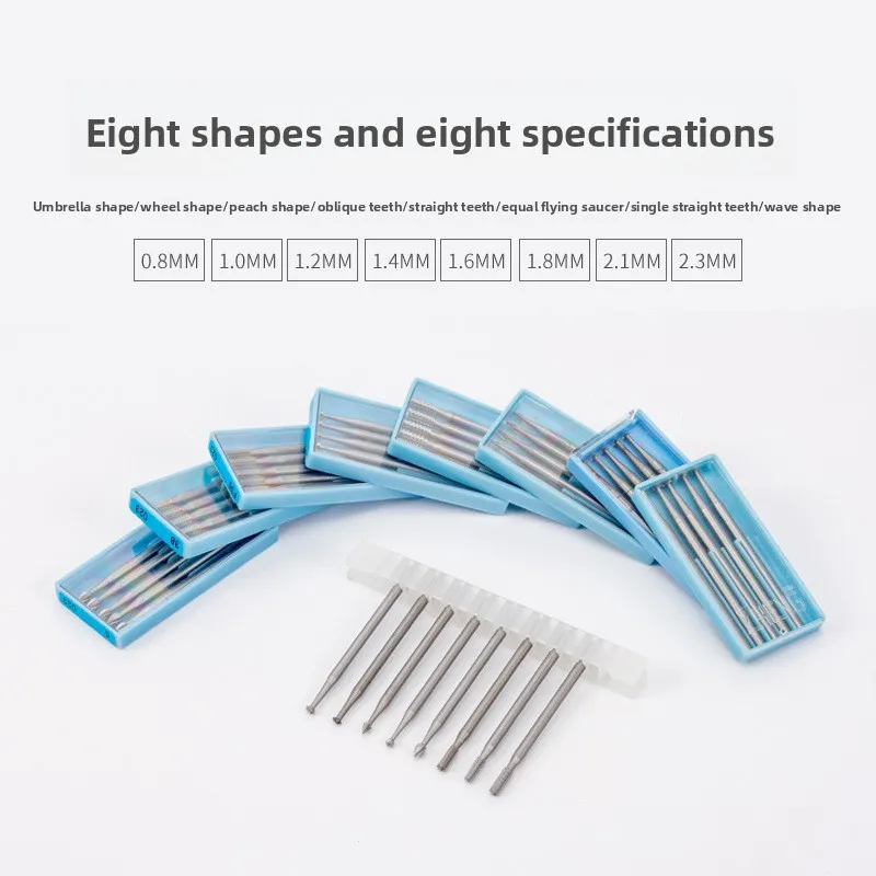 Wood Carving Tooth Carving Jewelry / Imported Tooth Needle Nuclear Carving / Micro-carving / Tungsten Steel Milling Cutter Set