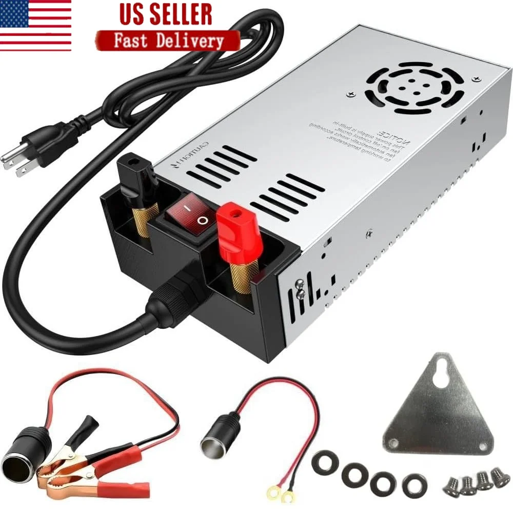 

AC to DC Power Supply 12V 600W Converter Adapter 50A Switching Transformer with Voltage Selector LED CCTV Devices