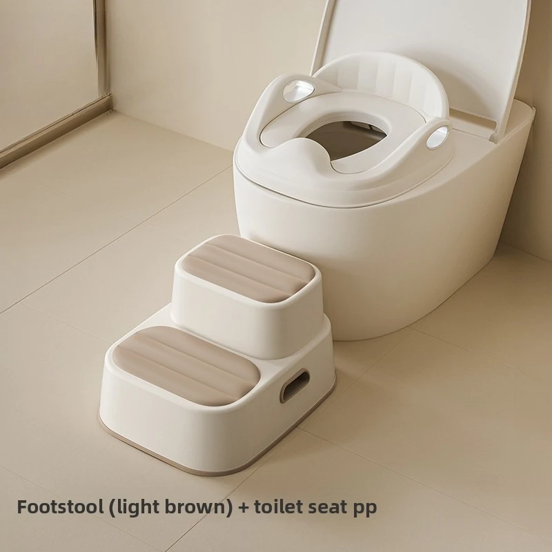 Sgabello da bagno per bambini con superficie antiscivolo in TPE, scala rimovibile per lavabo, poggiapiedi ad alto carico per i più piccoli, multiuso