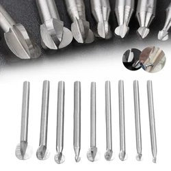 1Pc Milling Cutter Wood Carving Drill Bit Carbide Steel Engraving Bit 3/4mm Shank For Deburring Polishing Woodworking Tool Parts