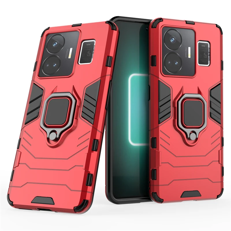 For Realme GT Neo 5 Cover Case OPPO  Realme GT Neo 5 Capas New Shockproof Bumper Back Ring Holder Magnetic Funda Realme GT Neo 5