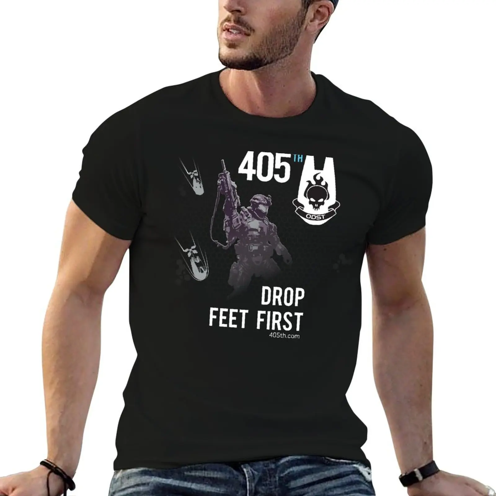 

405th Infantry Division ODST 2021 T-Shirt t shirts with prints man t shirt graphic anime t shirts oversize T-Shirt