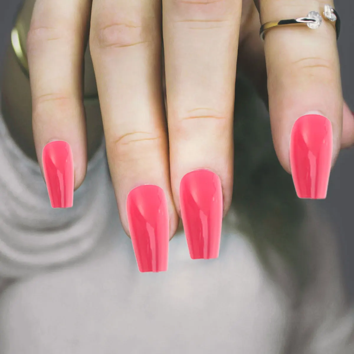 

Fake Nails Solid Color Artificial Fingernails False Nail Tips Easy Apply Durable Comfortable Fit Nail Art Wedding Prom