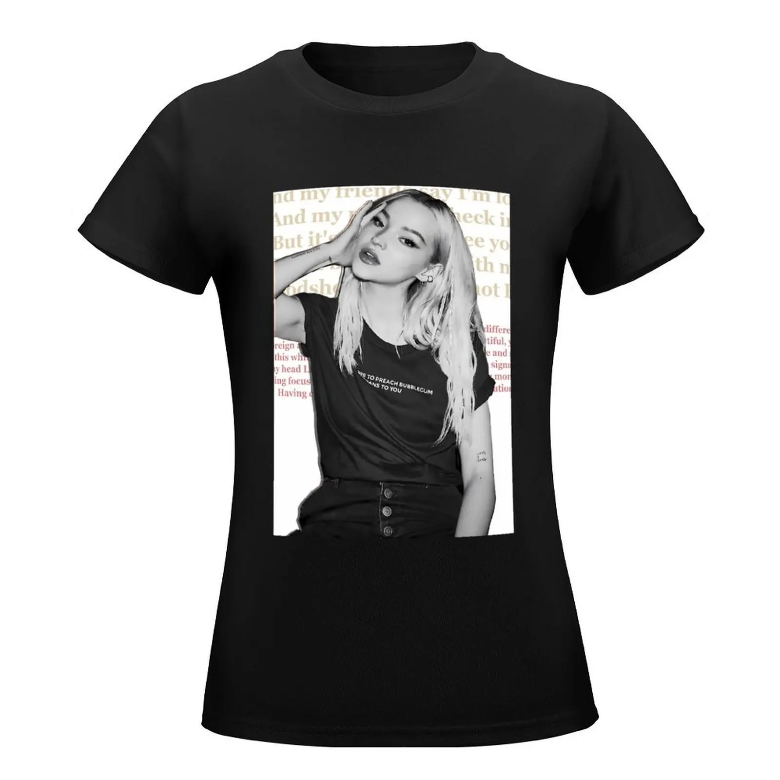 Dove Cameron - Bloodshot \t \t T-Shirt quick drying plain oversized t-shirt dress for Women long