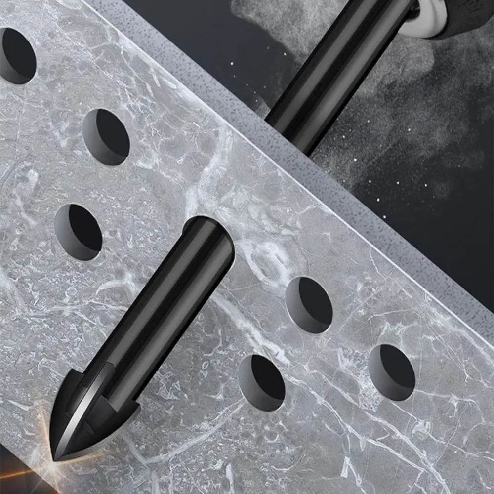 

Black Cross Hex Tile New Multifunctional 3/4/5/6/8/10/12mm Hole Opener Drill Bit Set Glass Ceramic Concrete