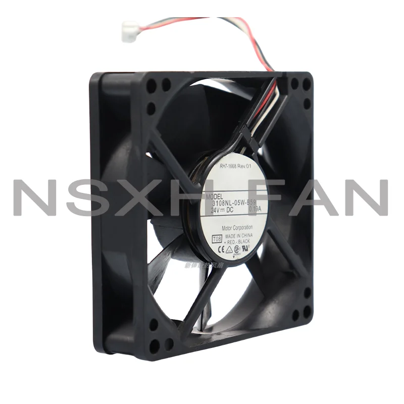 Ventilador de refrigeración de frecuencia, nuevo 3108NL-05W-B59 DC24V 0.19A 8020 8cm