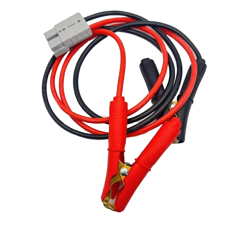 ABZV-For Anderson Connector 50A, 600V Cable With 10AWG Battery Alligator Clip Quick Connect Plug Towing Winch