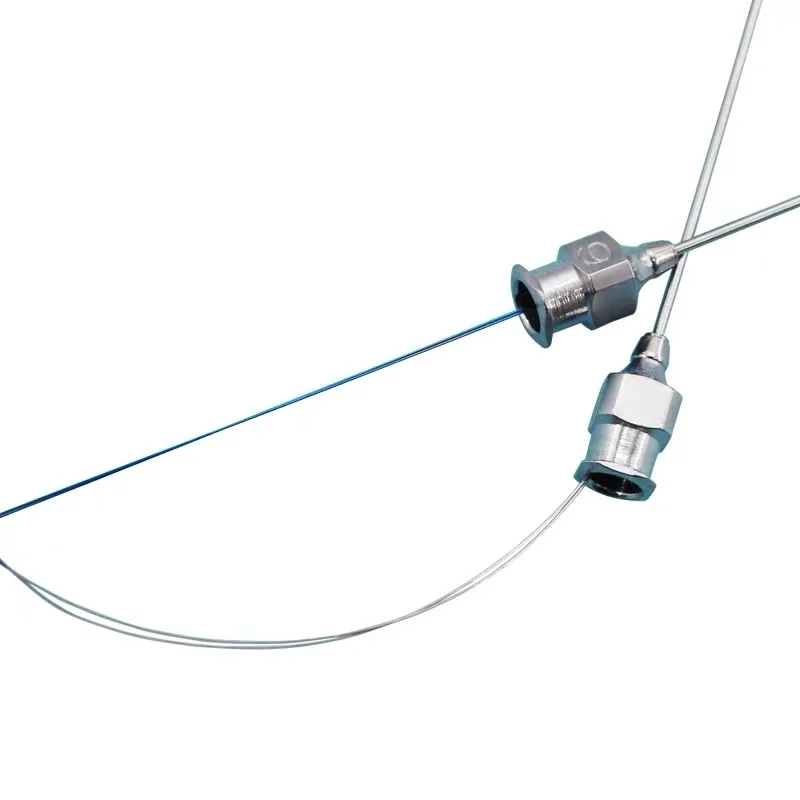 Ophthalmic microsurgical instruments - Memory guide wire lacrimal duct probe - Traction probe - Traction guide wire laser probe