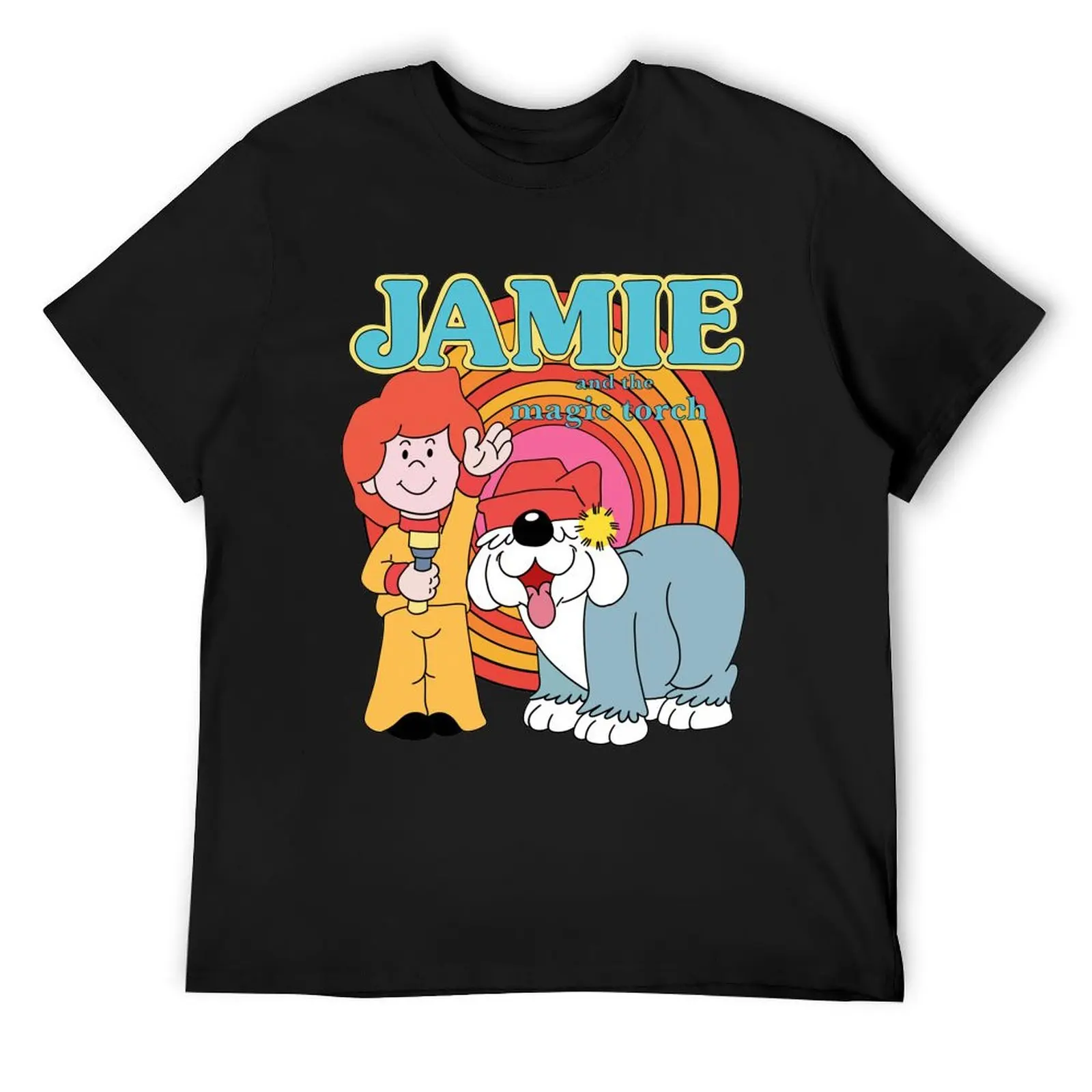 

Jamie and the Magic Torch (and Wordsworth) T-Shirt vintage aesthetic clothes summer top plain black t shirts men
