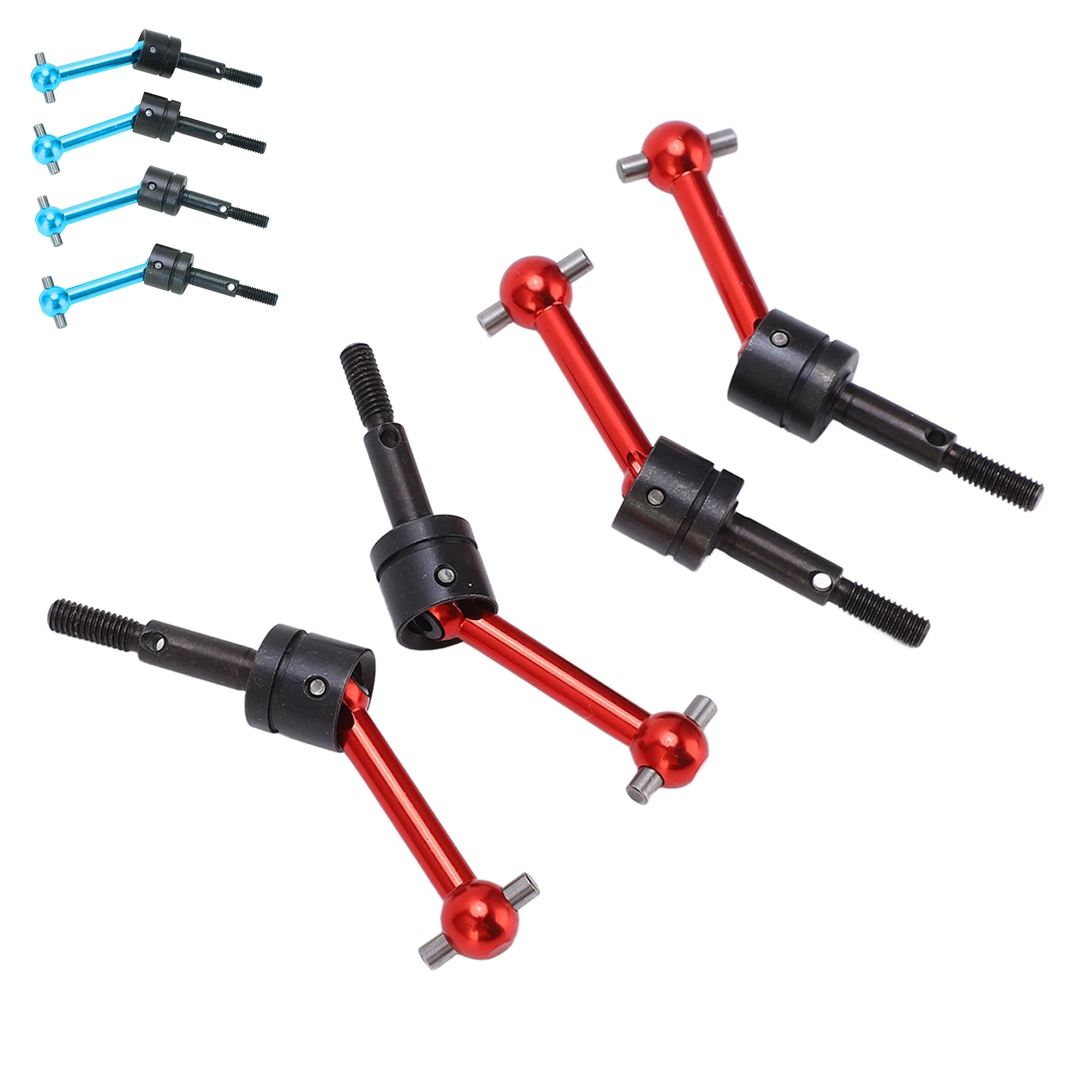 4Pcs Metal Universal Drive Shaft CVD 70mm for Tamiya TT02 1/10 RC Car Upgrade Parts