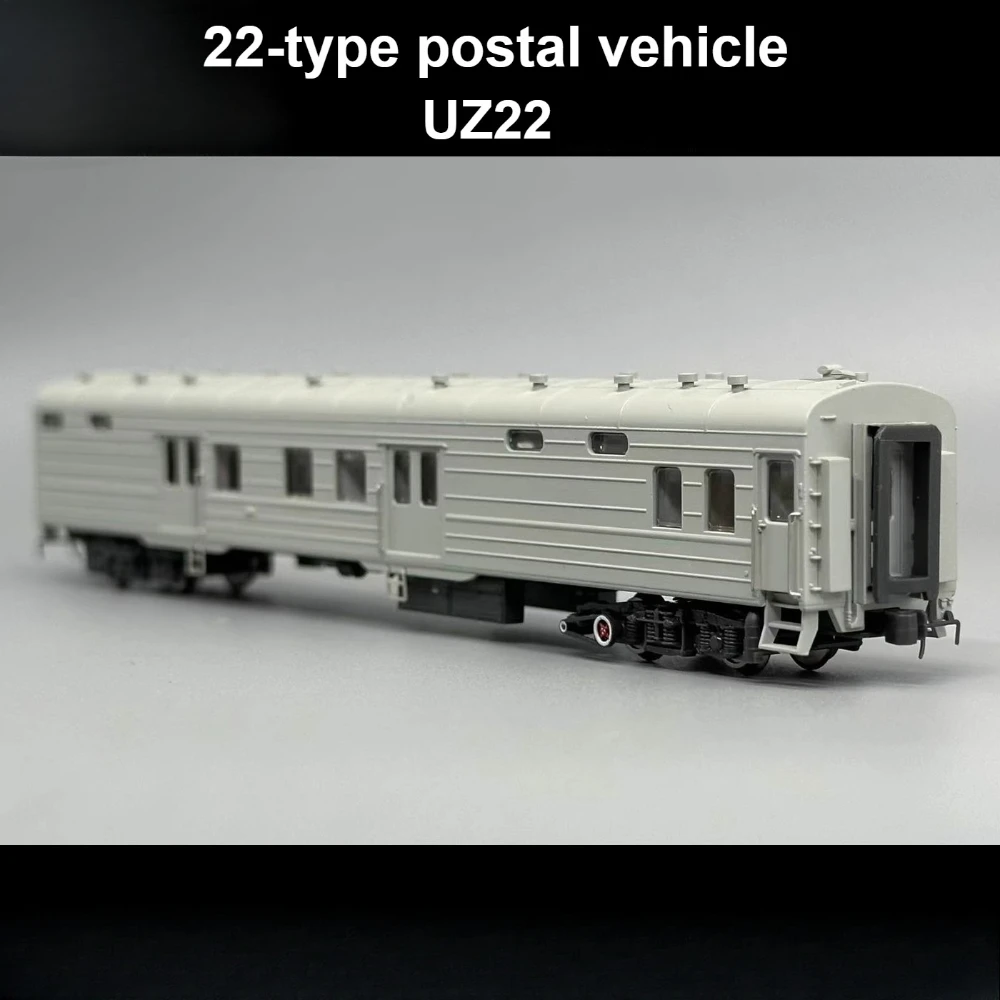 

N-type Toy Train UZ22 Passenger Mail Car North Korean Paint Job Gray Train Model Boys Toy Gift