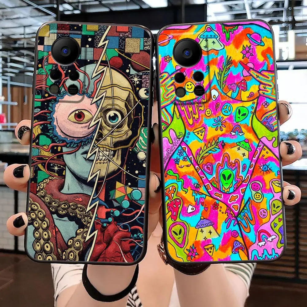 Indie Hippie Art Funda Case For Infinix TECNO SPARK 7 6 Air Go 5 Pro HOT 30 30I 20 20I 20S 12 12I 11 11S 10 10I 10S Case Shell