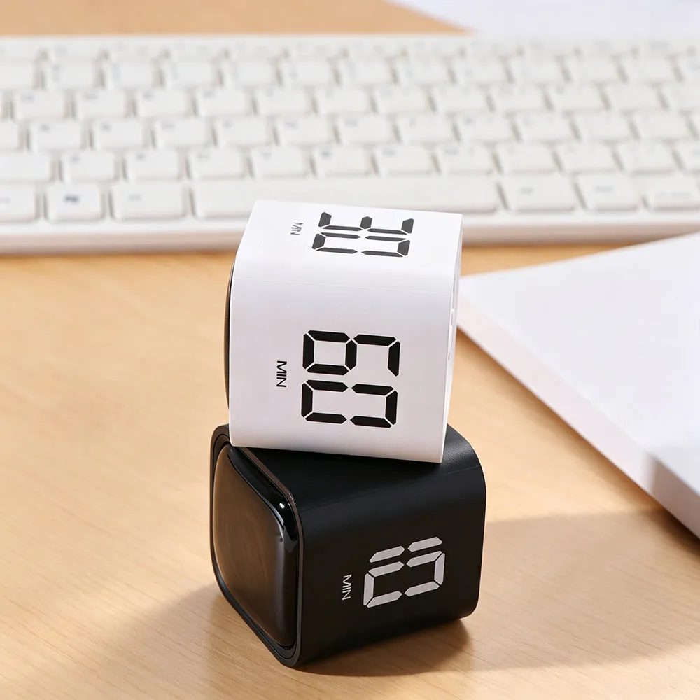 Efficient Dual Modes Timer Dual Mode Gravity Sensor Counter Kitchen Timer Usb-c Charging Alarm Clock