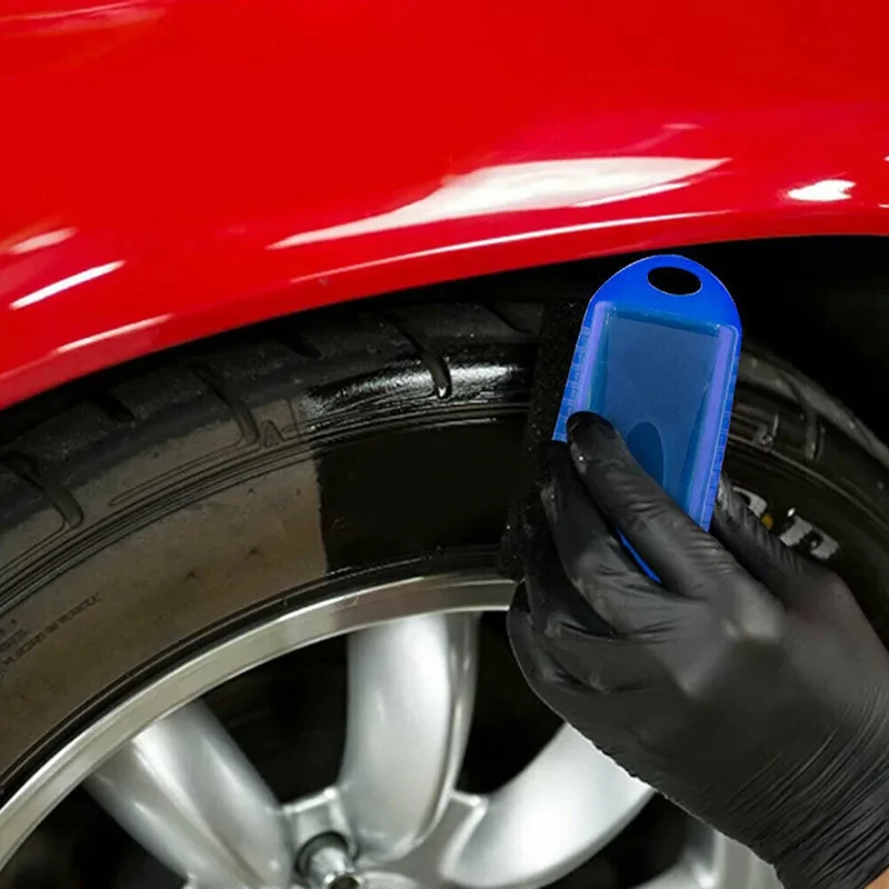 1-2 Stück Reifenpflege-Applikator-Pad, Auto-Radpolier- und Wachsschwamm, Reinigungsbürste, Wachsschwamm mit Abdeckung, Detail-Zubehör – Detail 3