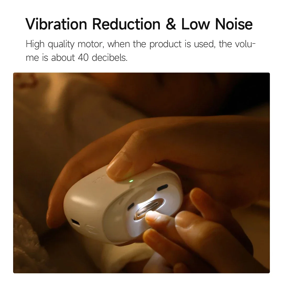 Seemagic ไฟฟ้าอัตโนมัติกรรไกรตัดเล็บ Light Trimmer เล็บตัดเล็บเล็บเด็กผู้ใหญ่เล็บปลอดภัย Clipper เล็บ