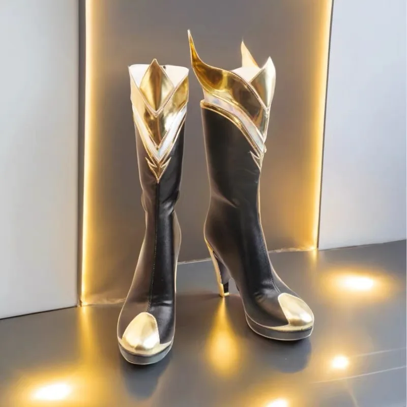 LOL Risen Legend Ahri Scarpe Cosplay Stivali Gioco LOL Nove code Demone Volpe Ahri Scarpe Halloween