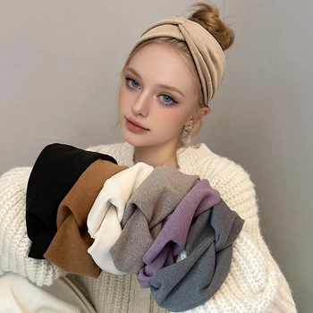 秋冬新作普段着、ワイドエッジ洗顔料、高級感のあるカチューシャ、女性用カチューシャ