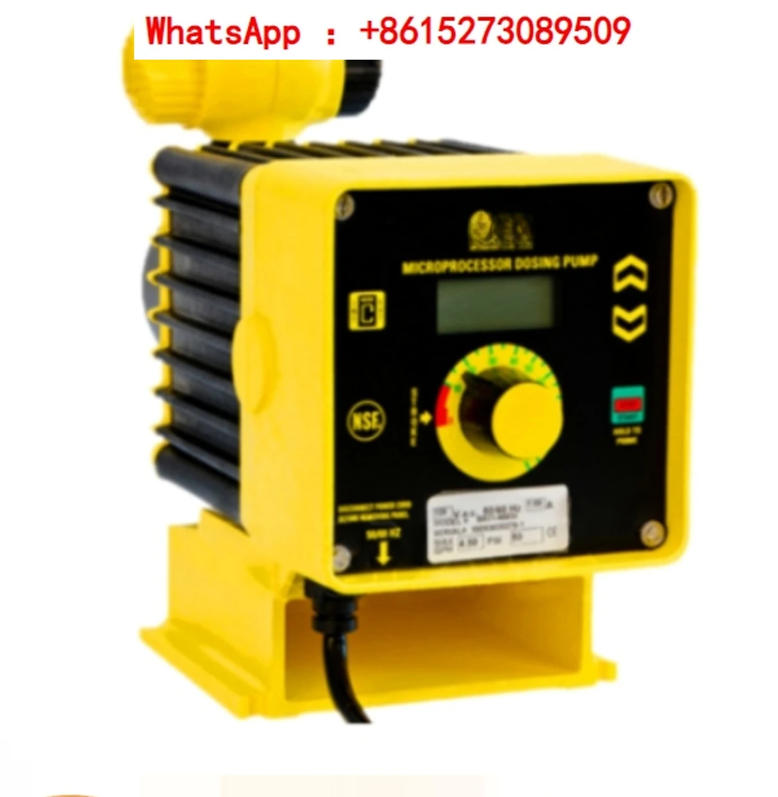 Electromagnetic metering pump P086-398TI upgraded with new P+086-738NI manual control hydrochloric acid pump