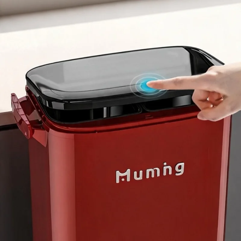 Kitchen Waste Bins Large Capacity Dry-wet Separation Wheels Foot Pedal Waste Bins Modern Simplicity Household Cleaning Tools