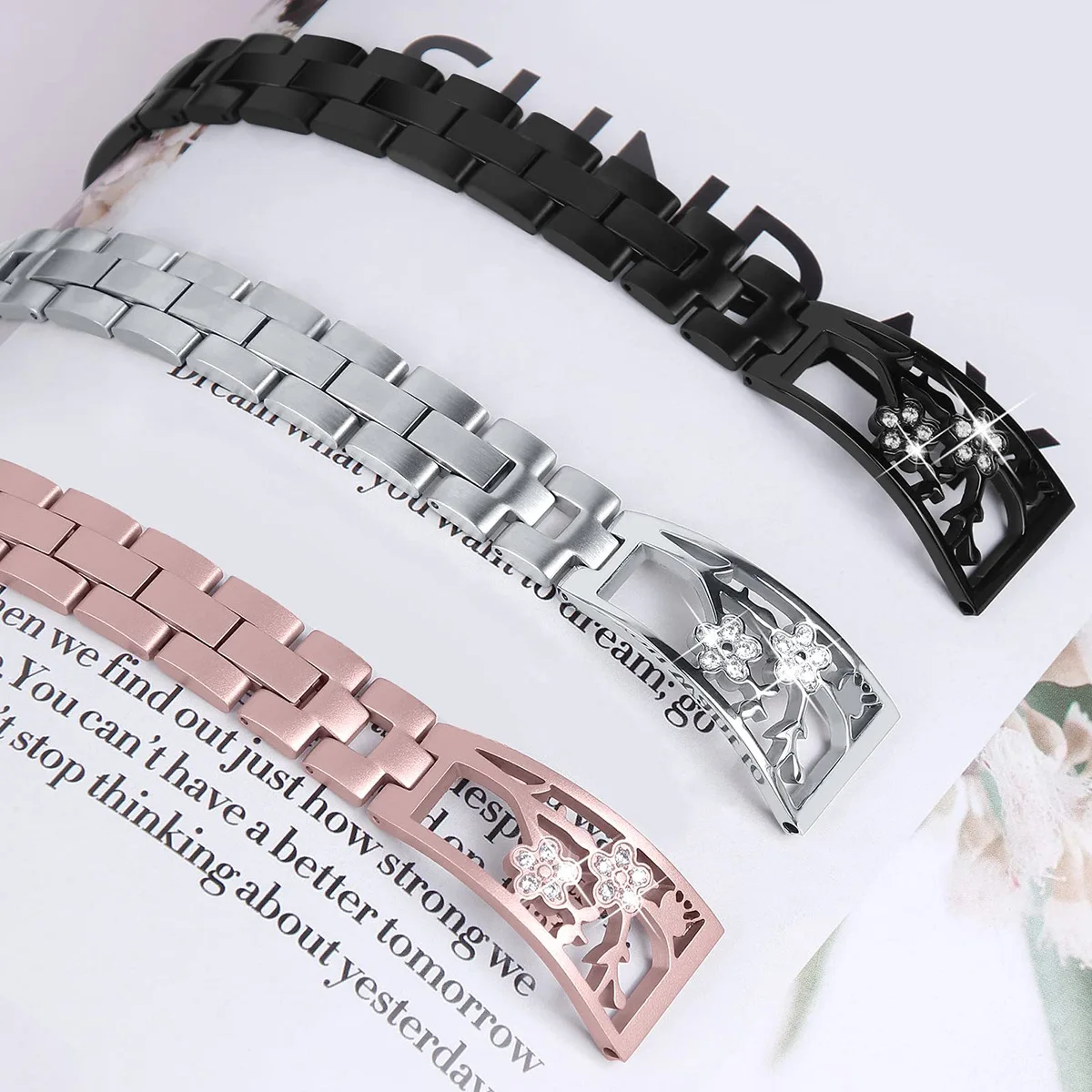 Stylish Stainless Steel Diamond-encrusted Strap for Apple Watch Series Torx Chain Bracelet New Skeleton Apple Watch Strap