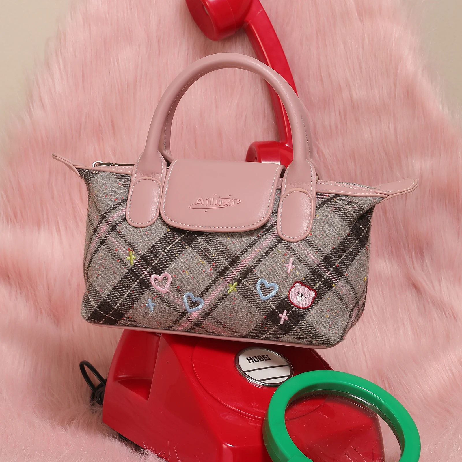 

AILUXI Women Handbag with Strap Cute Dumpling Crossbody Bag Daily Original Designer Brand Purse for Makeup Girl Christmas Gift