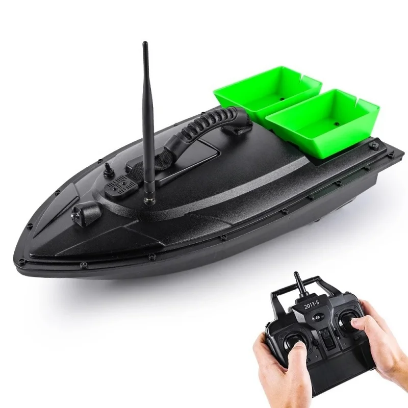 Fishing bait boat 500-meter remote control double-compartment bait casting fishing hook RC remote control boat fish detector