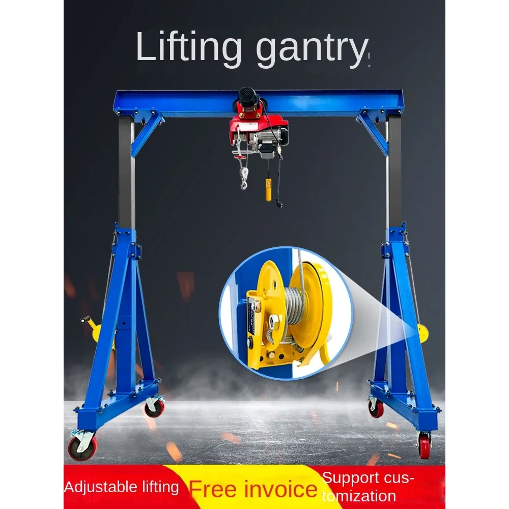 

Crane gantry simple lifting electric lifting mobile gantry crane 1/3/5 ton detachable small hanger