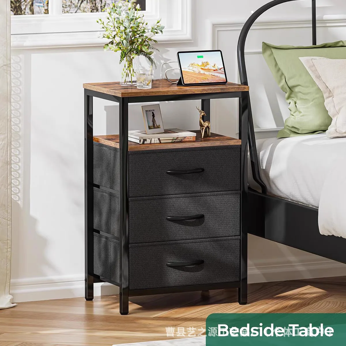 High Value Light Luxury Bedside Table Household Bedroom Bedside Locker Living Room Drawer Type Multi-layer Locker Chest Cabinet