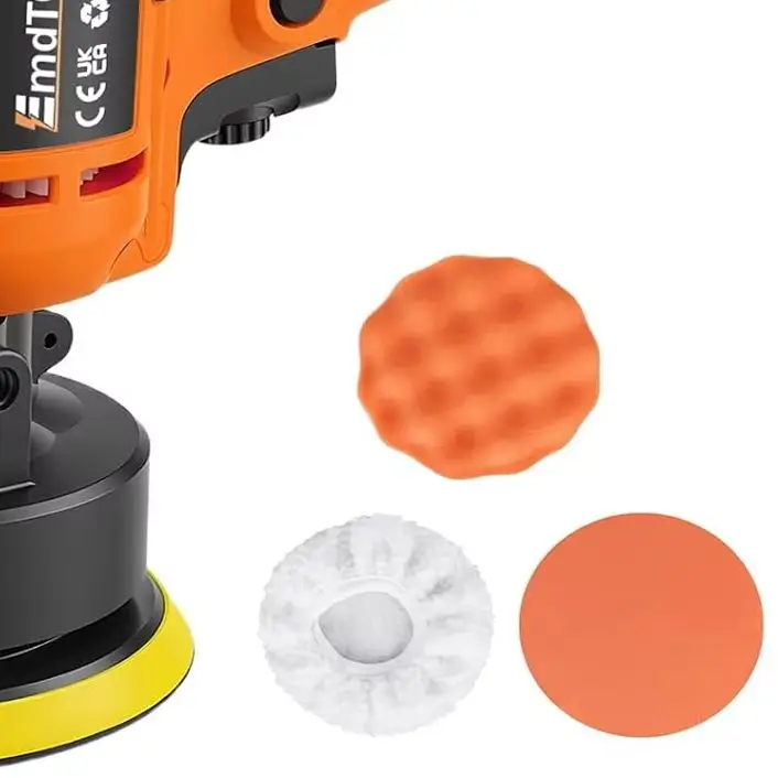 Lucidatrice Rotativa Orbitale per Auto, Macchina per Lucidatura e Ceratura da 1700W ad Alta Potenza, Lucidatrice Elettrica a Doppia Azione a Velocità Variabile per Levigatura, Lucidatura, Ceratura e