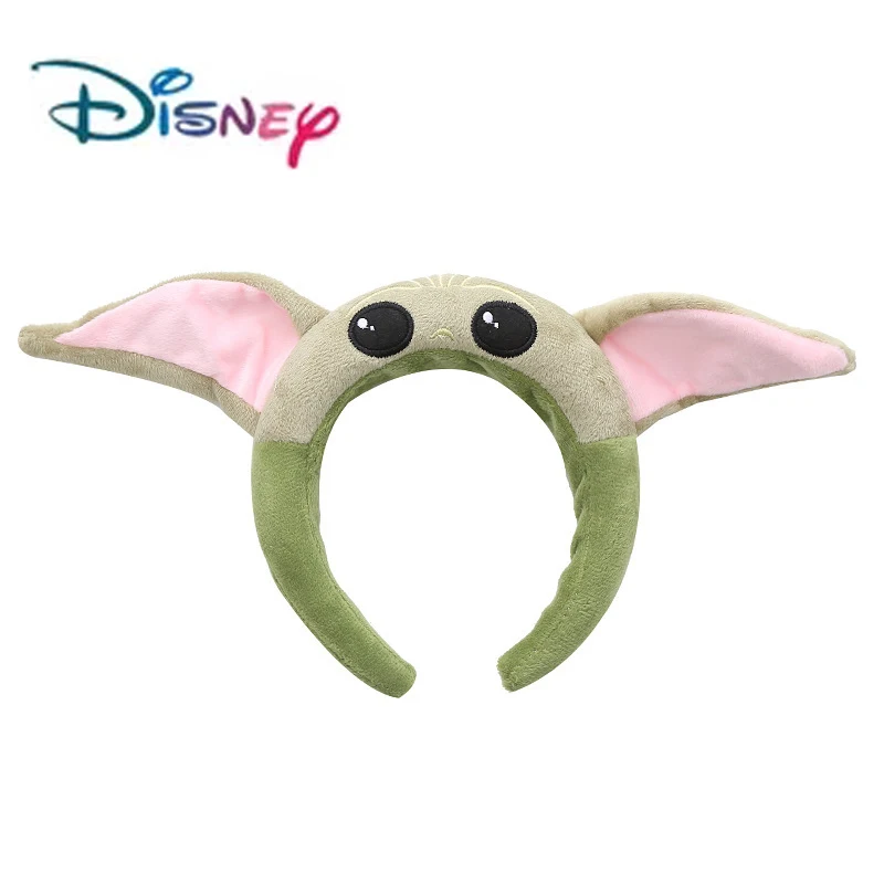 Disney Baby Yoda Anime Headband Stitch Alien Cartoon Figure Cosplay Hair Band Children Plushy Hair Accessories Girls Woman Gift