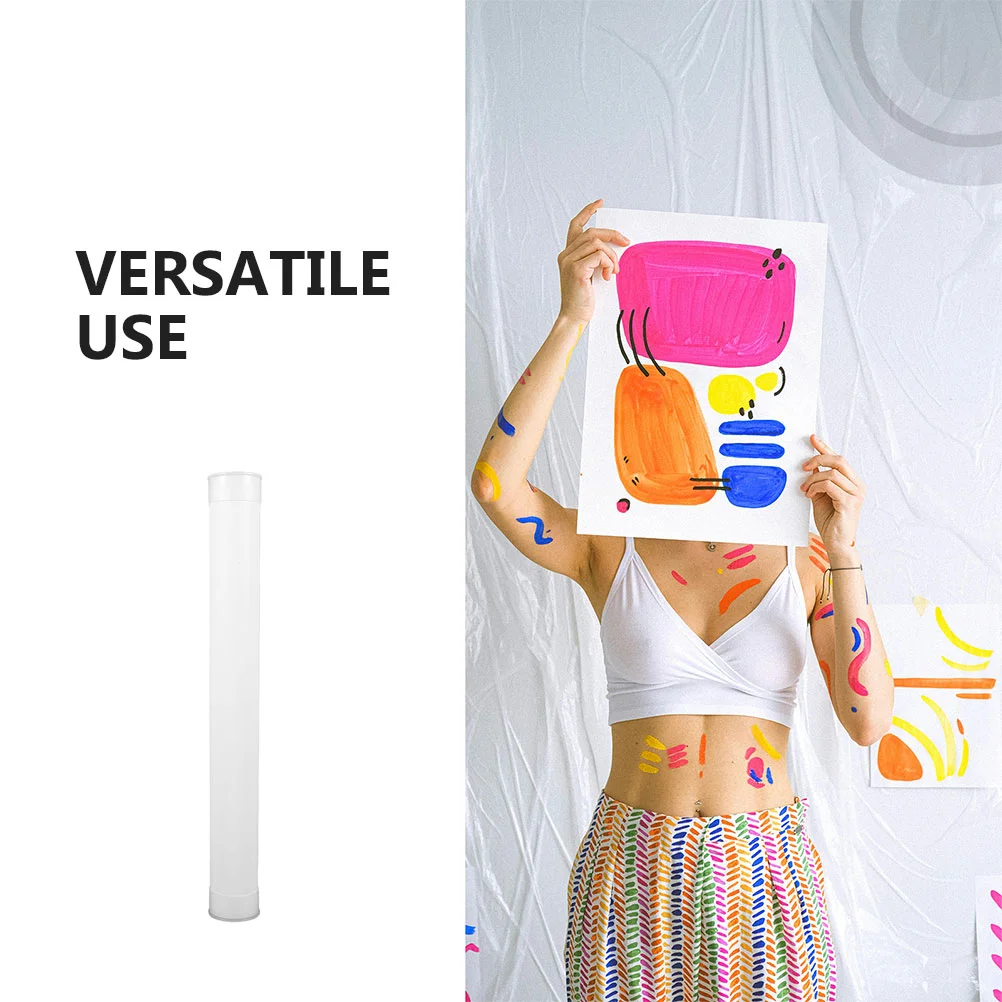 4 stücke Poster Rohr Mit Kappen Kunststoff Mailing Rohr Versand Heavy Duty Mailer Poster Rohr Verpackung Kunststoff Runde Rohr Container fo