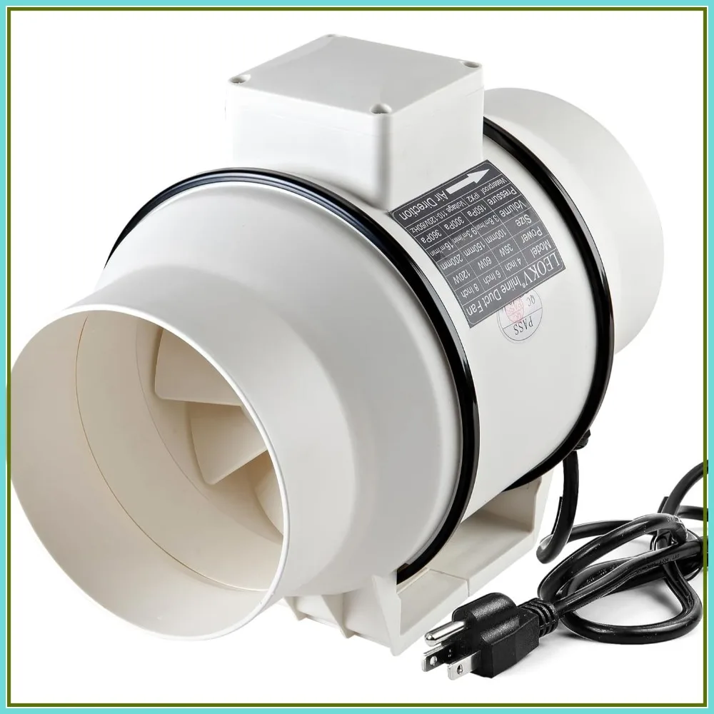 

2 Pack 6-Inch Inline Duct Fan 560 CFM High Efficiency Air Booster Fan for Bathroom, Kitchen, Grow Tent Ventilation