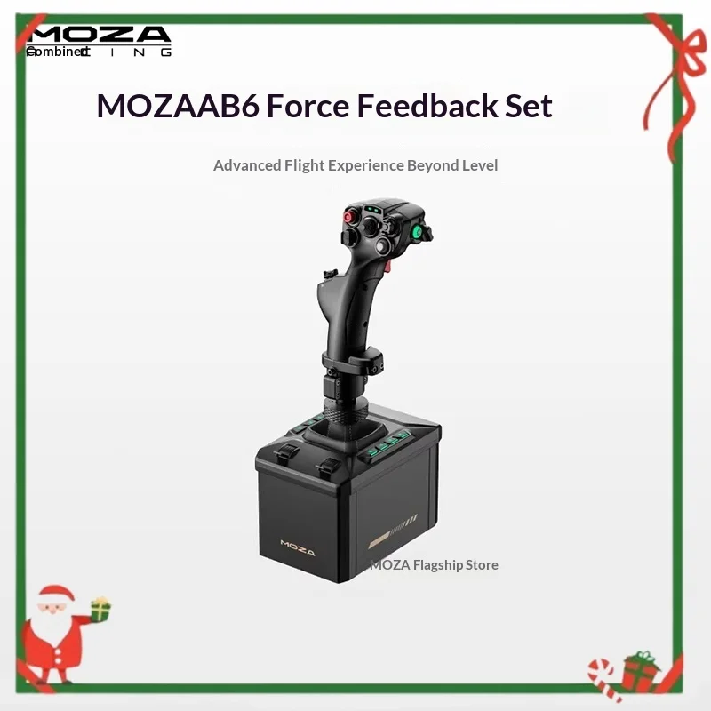 

MOZA AB6 Flight Simulator Force Feedback Base, Simulated Flight Joystick, DCS World Full Set, Joystick Controller, Peripheral