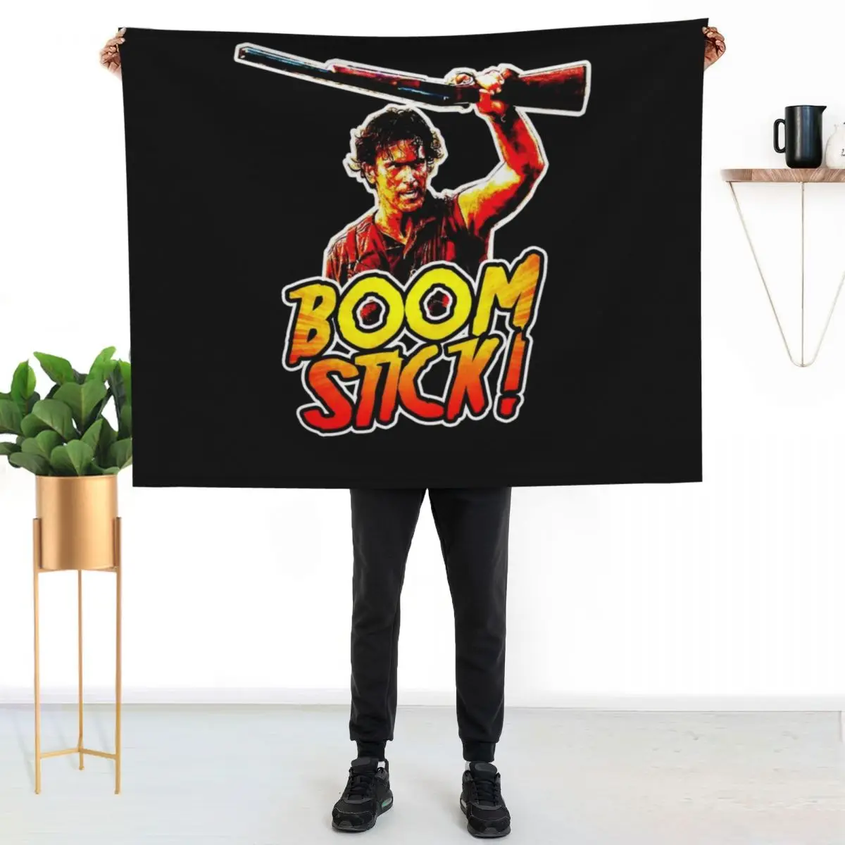 

Boom Stick Ash Throw Blanket Long Lasting Soft Plush Blanket for Daily Use