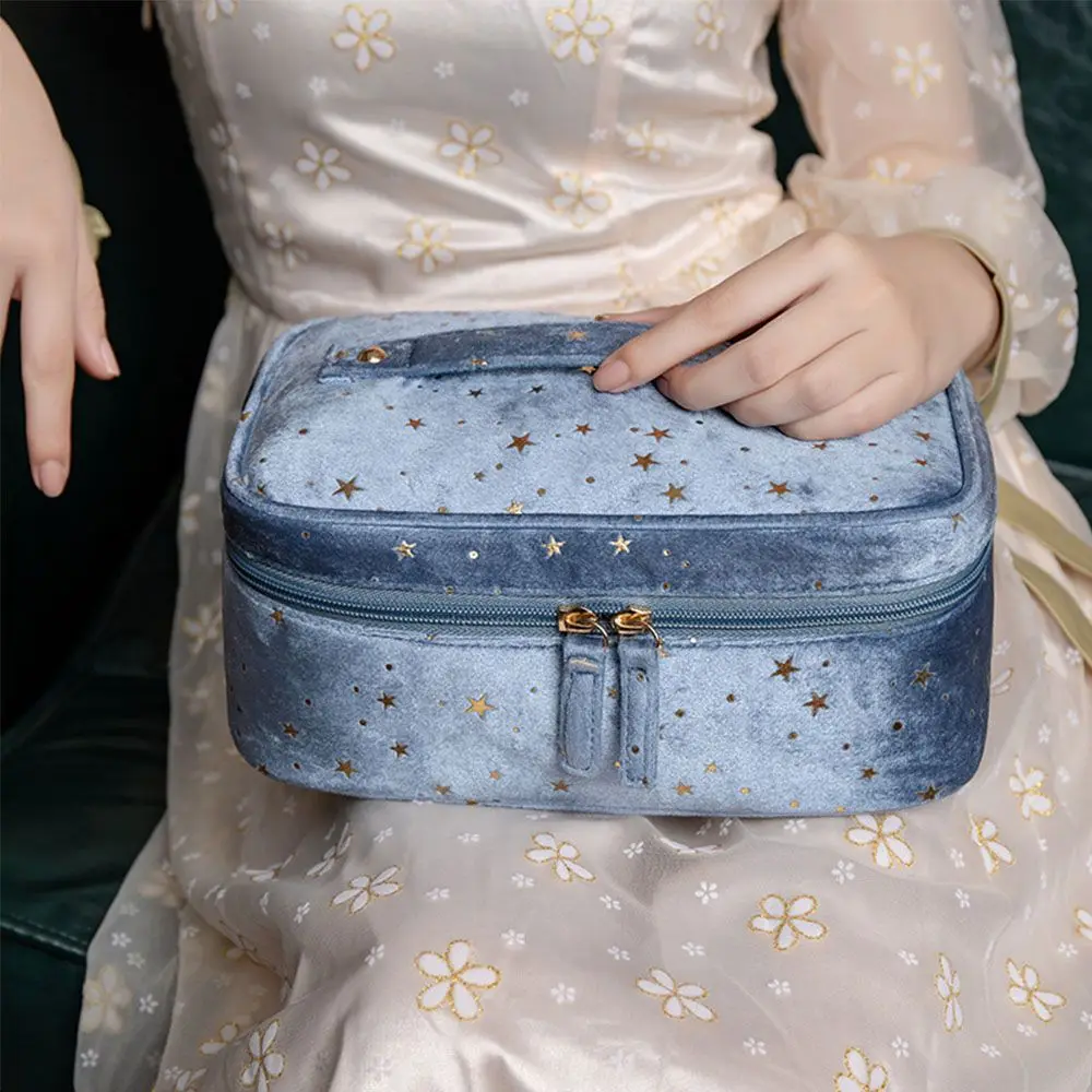 Travel Star Storage Bags Bronzing Multifunctional Large Capacity Lipstick Bags Toiletry Case Velvet Cosmetic Bag Makeup Bag