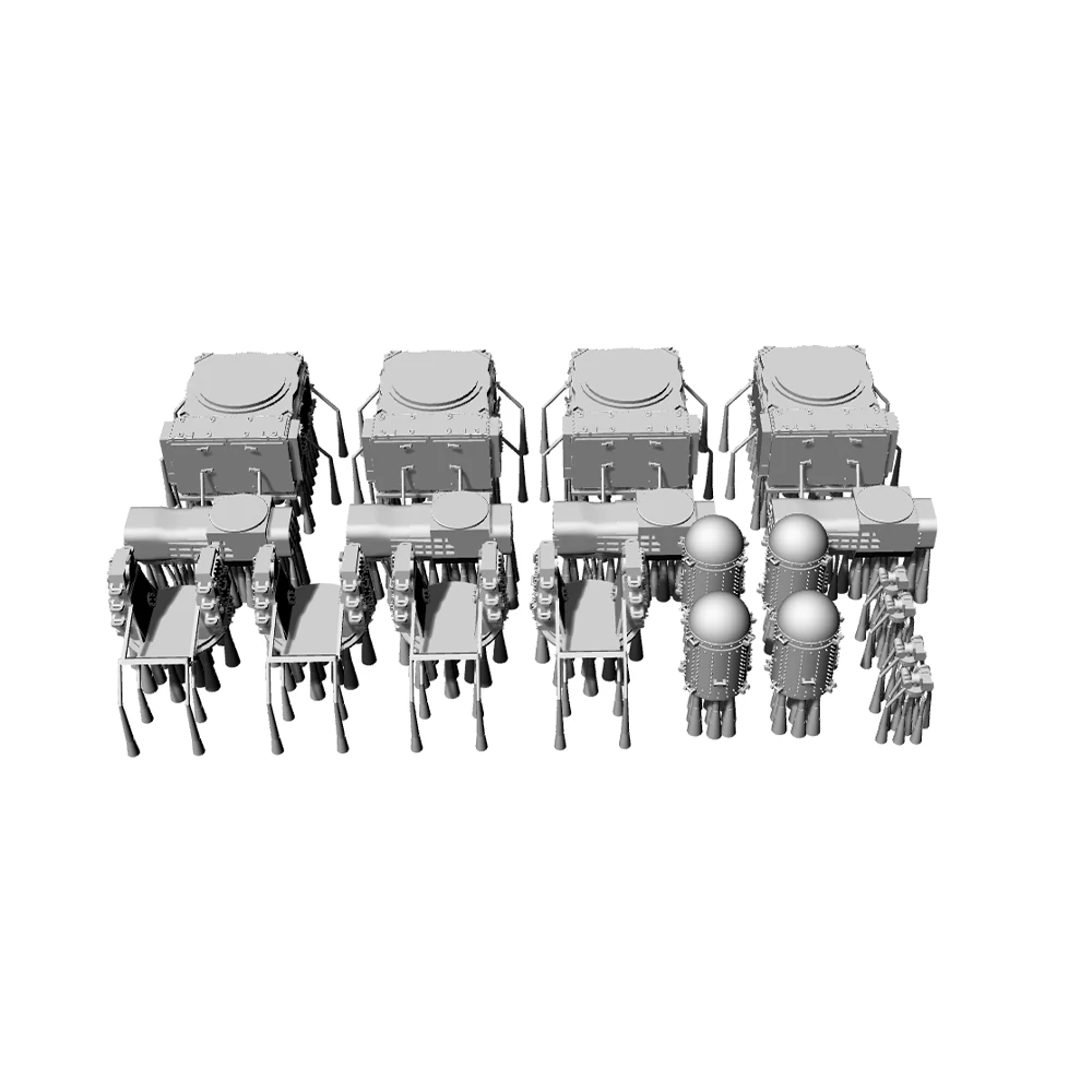 Yaos studio ly222 1/700 1/350 1/220 3d gedruckt harz modell kit u.s marine hailam fortschritt verteidigung system 4 stücke