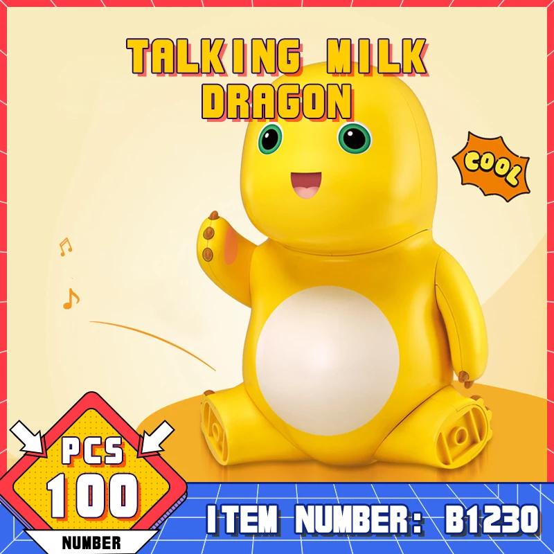 

M38-B1230 Sluban Cute Animation Character Series Talking NaiLong Children Educational Assembly Toy Birthday Gift For Boys Kids