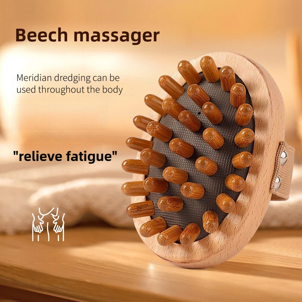 

Body Anti Cellulite Brush Soothing Wooden Essential Oil Spa Air Cushion Massage Hair Comb Scalp Massage Brush Body Massager