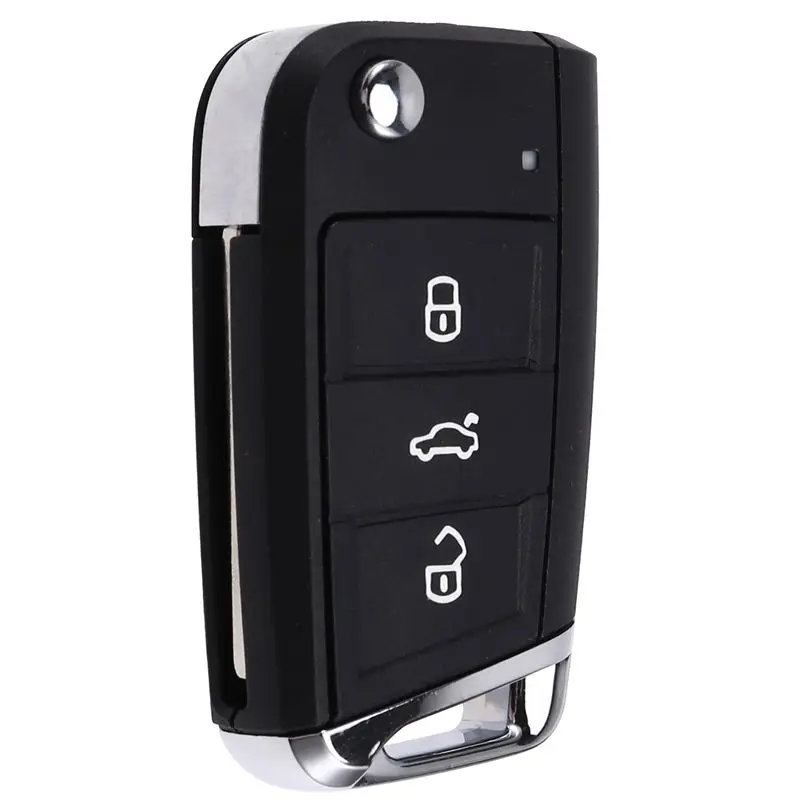 

Корпус ключа-брелока для VW Golf Tiguan (MBQ), узкий, 3 кнопки, складной, с дистанционным управлением