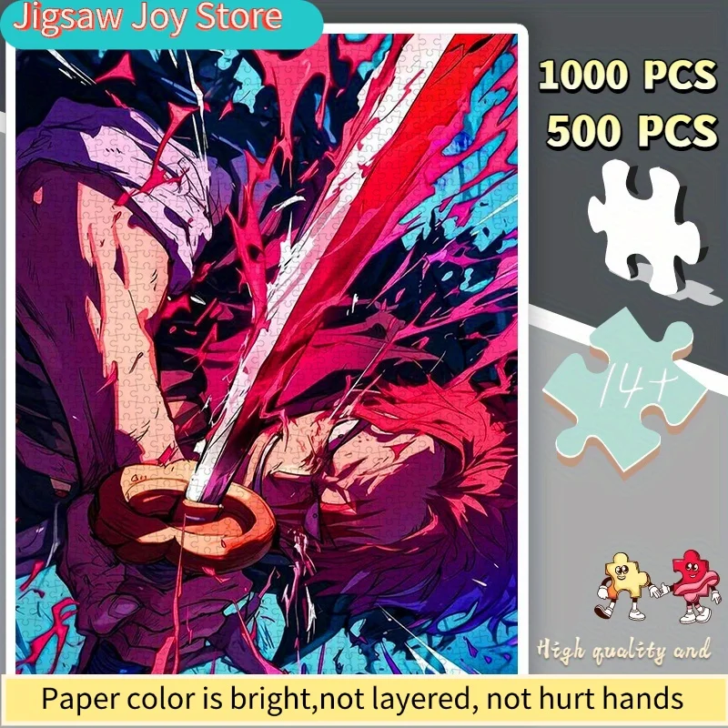 

Пазл-конструктор: Аниме-самурайские мечи, кровавая битва – идеально для досуга дома и встреч с друзьями