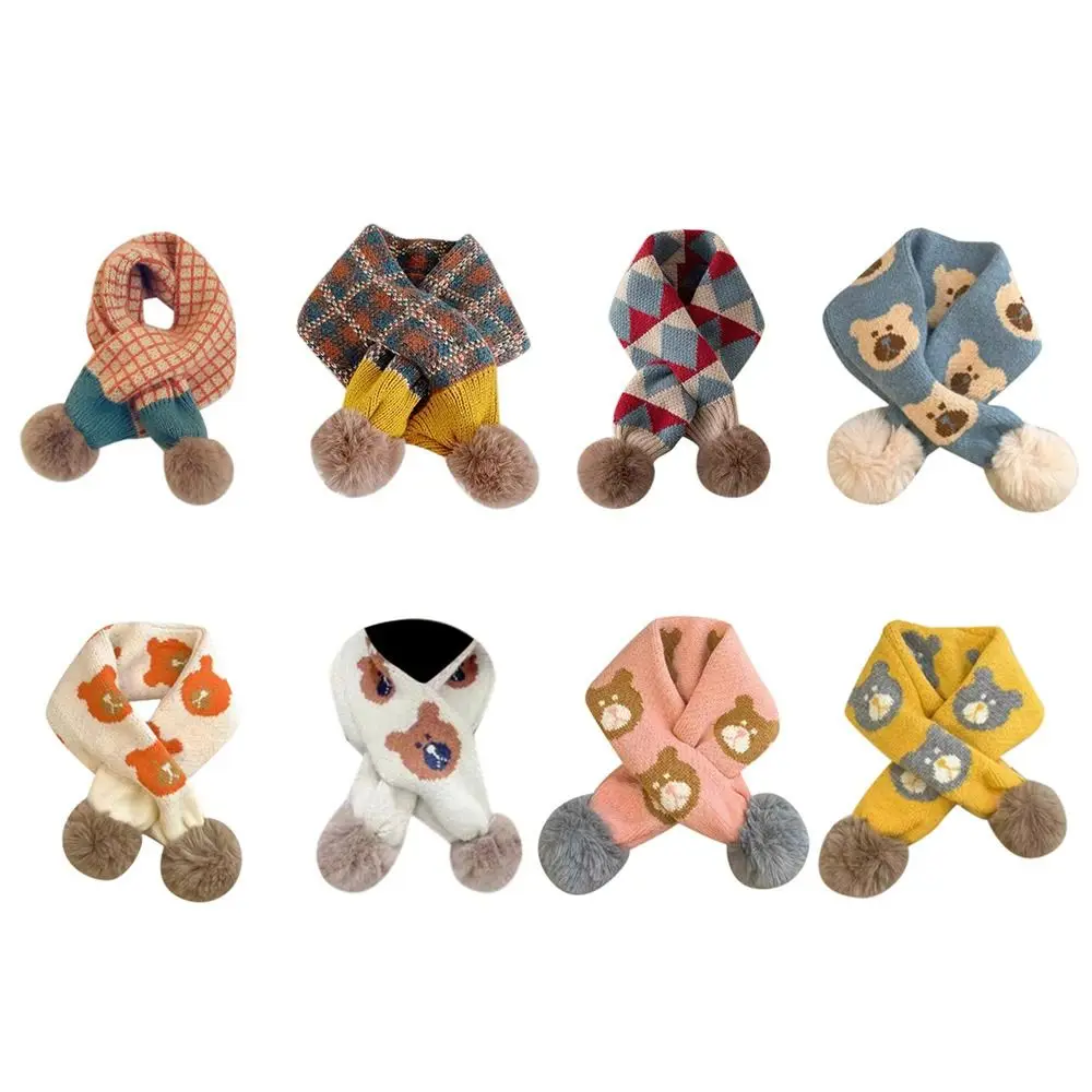 

Bib Thermal Neck Warmer Thickening Snap Fastener Boys Girls Knitting Scarf Warm Neck Cover Neckerchief Snood Cowl Tube